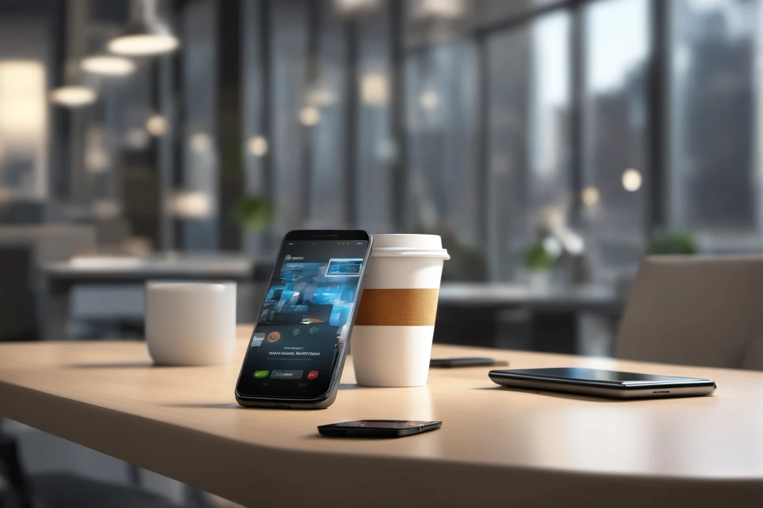 Smartphone with AR App – Technology Showcase