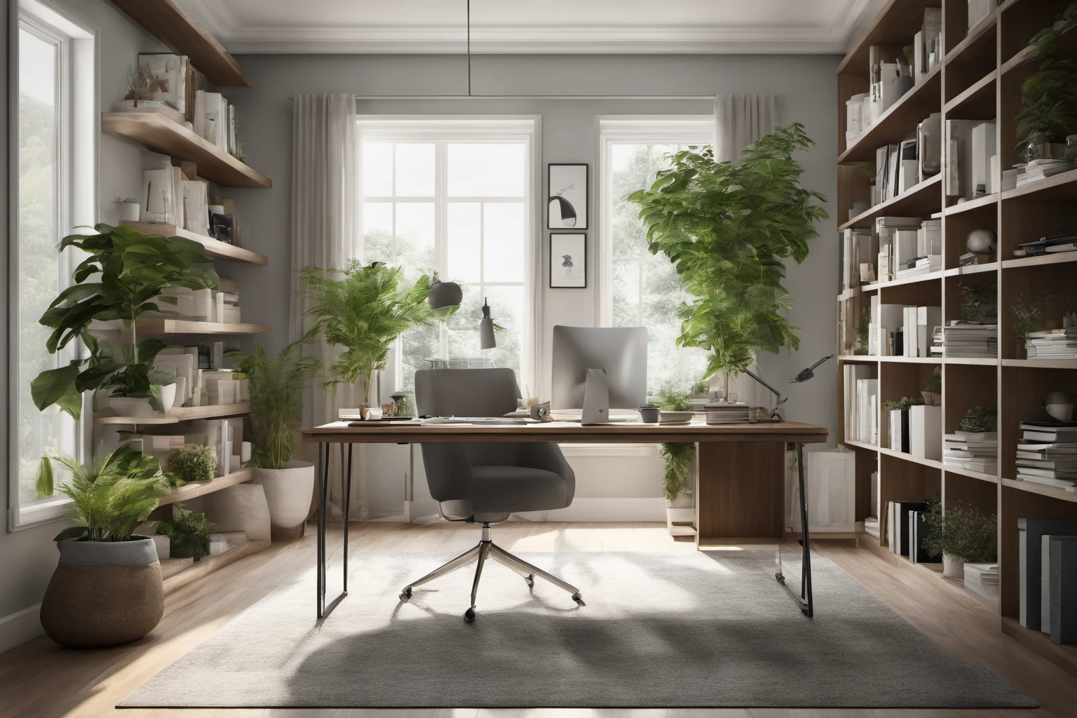 Modern Home Office – Productivity Workspace