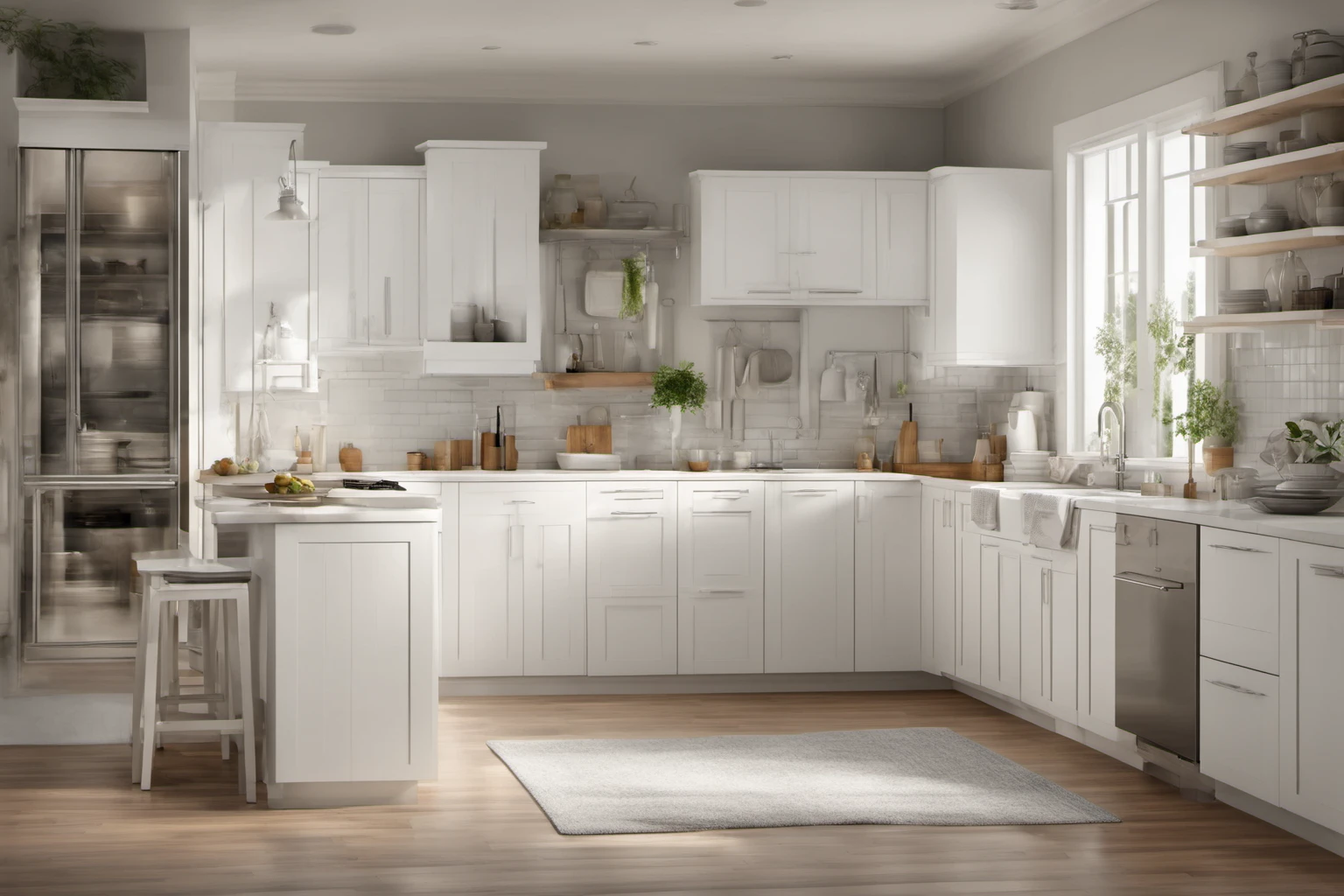 New White Kitchen Cabinets – Interior Makeover