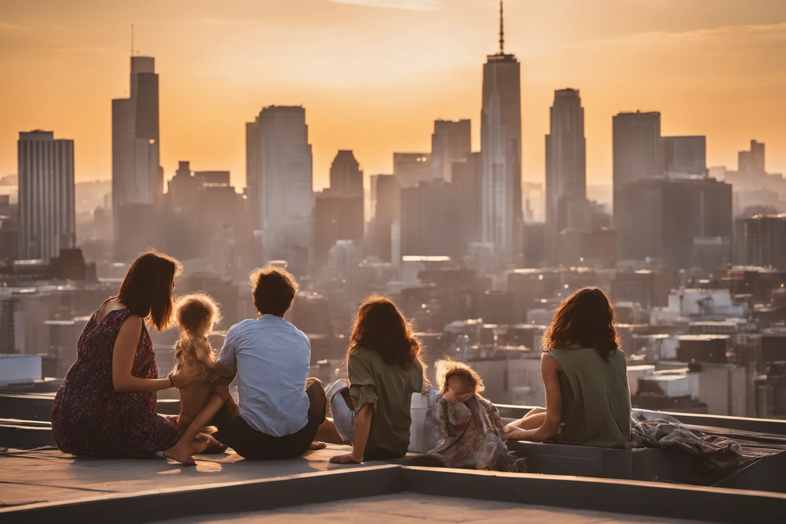 Urban Rooftop Skyline – Architectural Photography