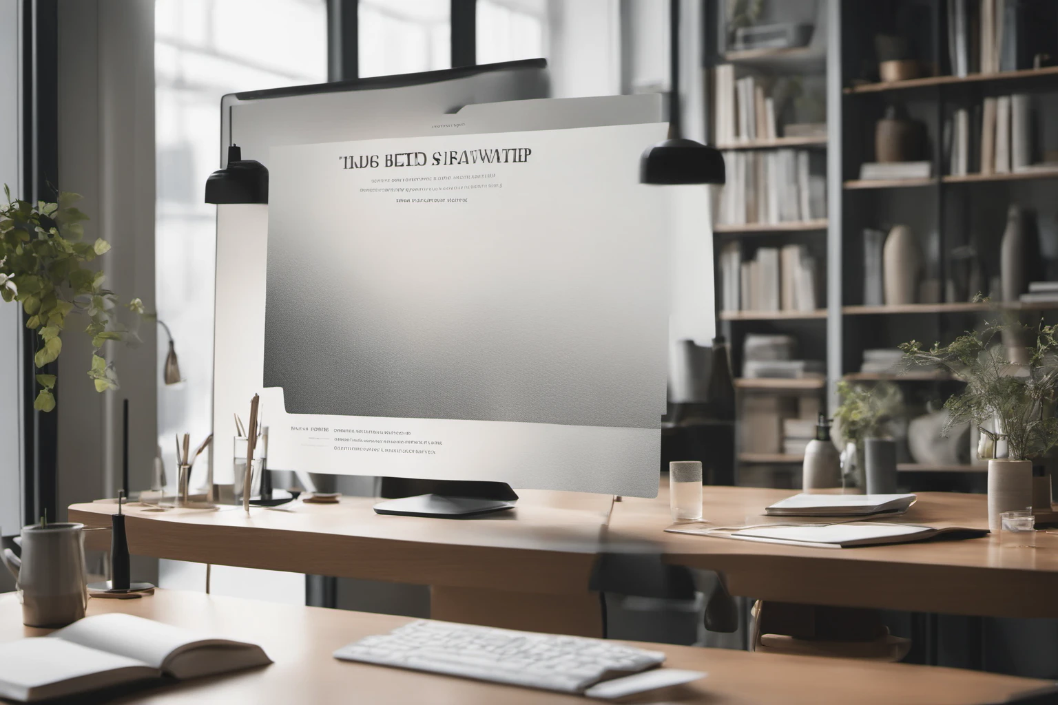 Elegant Minimalist Desk Setup – Workspace Inspiration