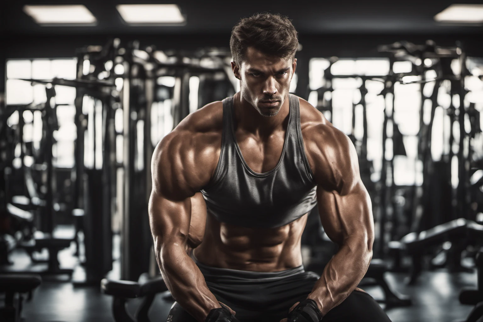 Athlete Stretching Before Race – Sports Event Coverage