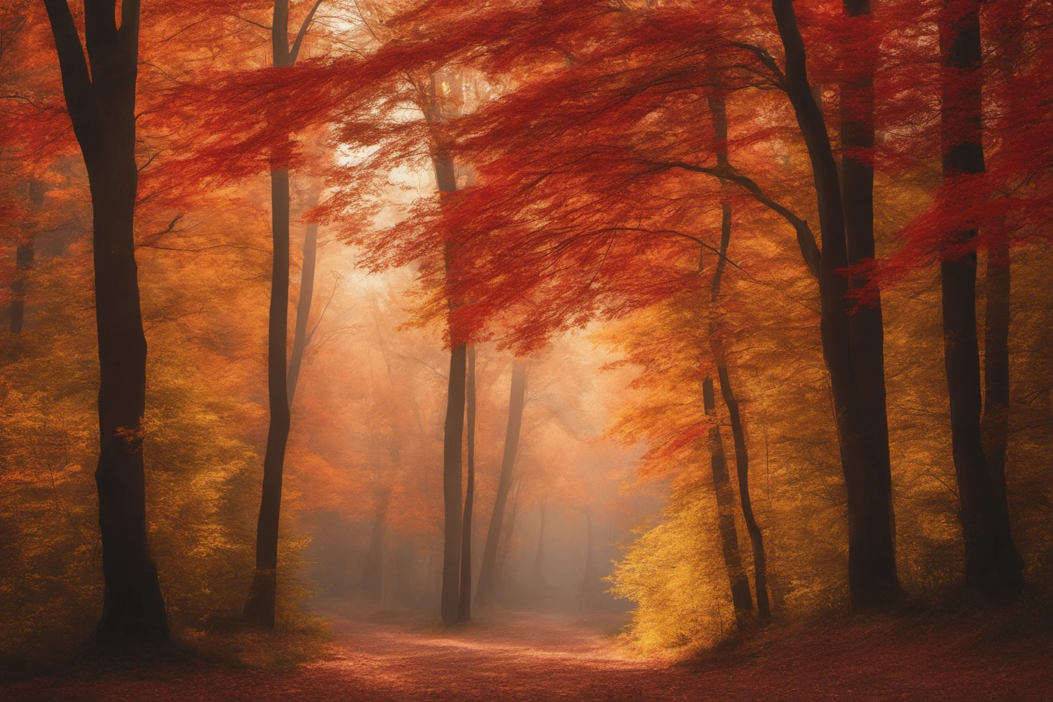 Autumn Forest Landscape – Nature Photography
