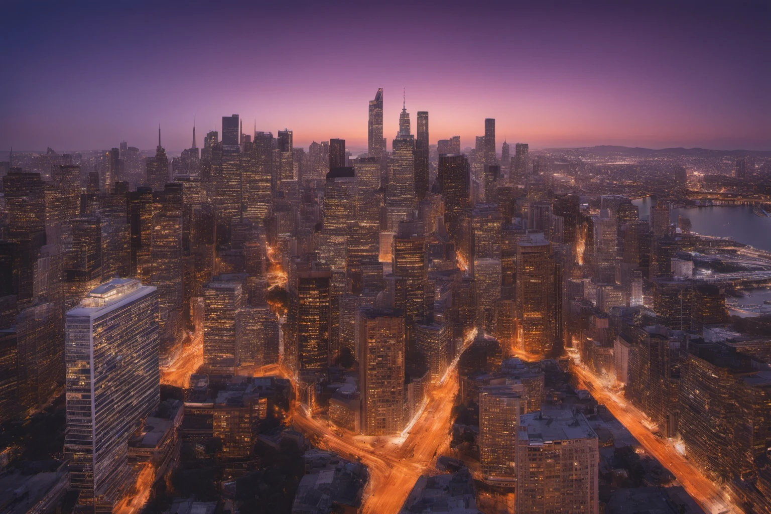 Sunlit Cityscape – Urban Evening Photography