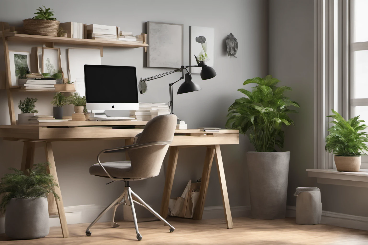 Remote Work Home Office – Modern Workspace