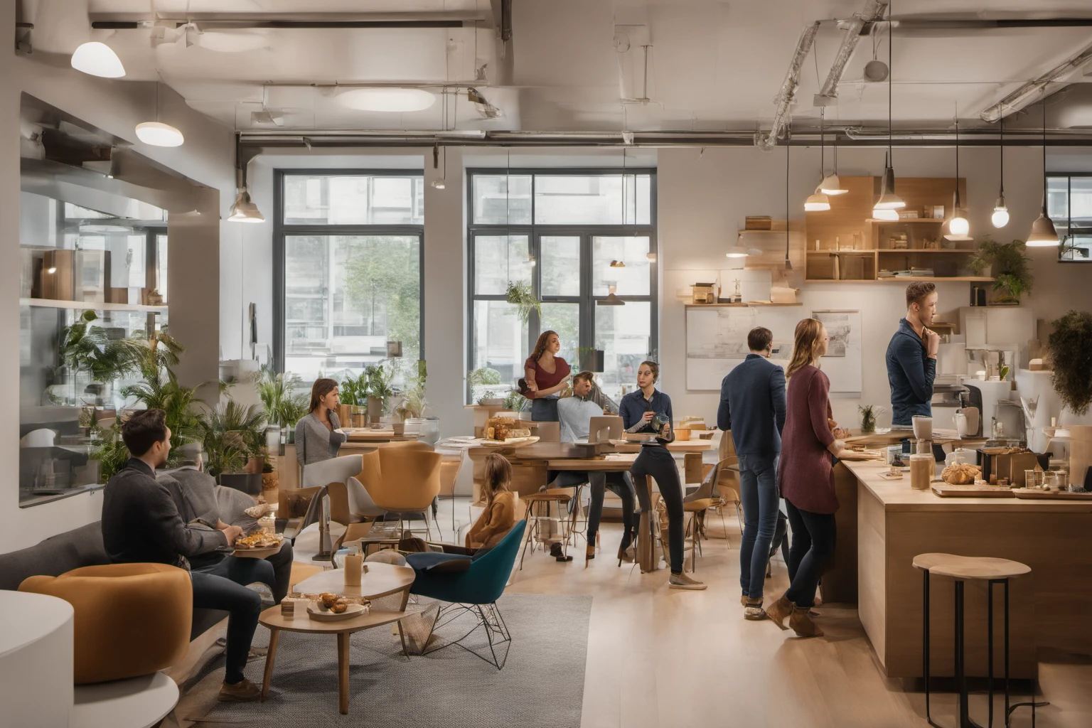 Startup Office Coffee Break – Modern Team Gathering