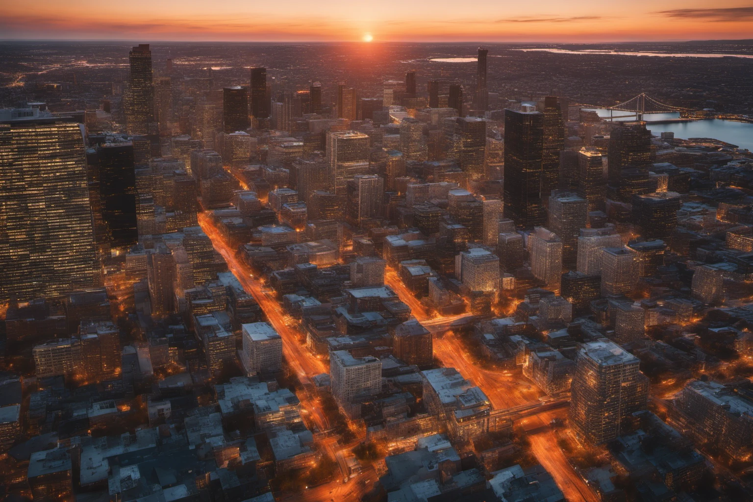 Urban Rooftop Sunset – Marketing Banner