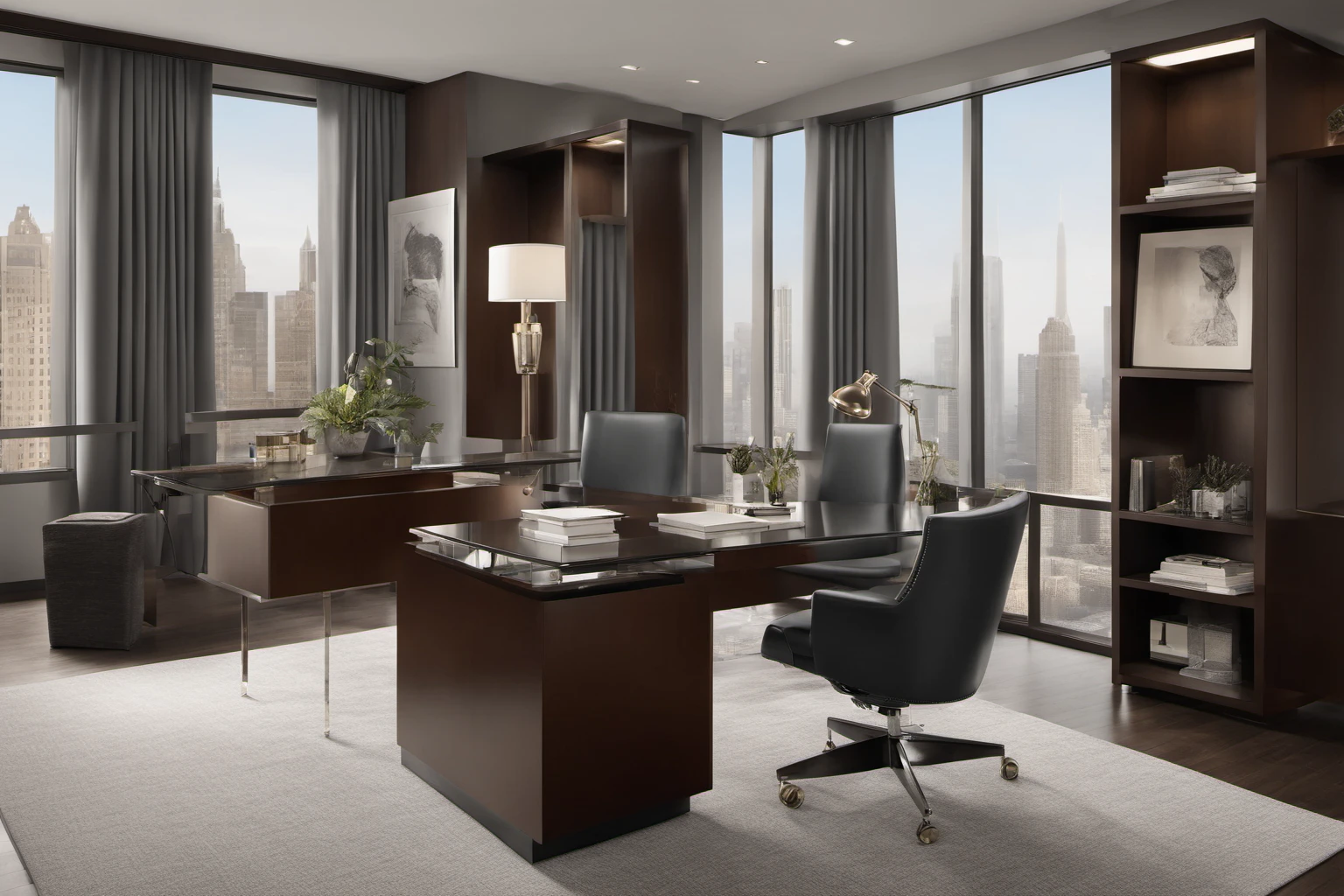 Luxury Executive Office Suite Interior – High-end Corporate Photography