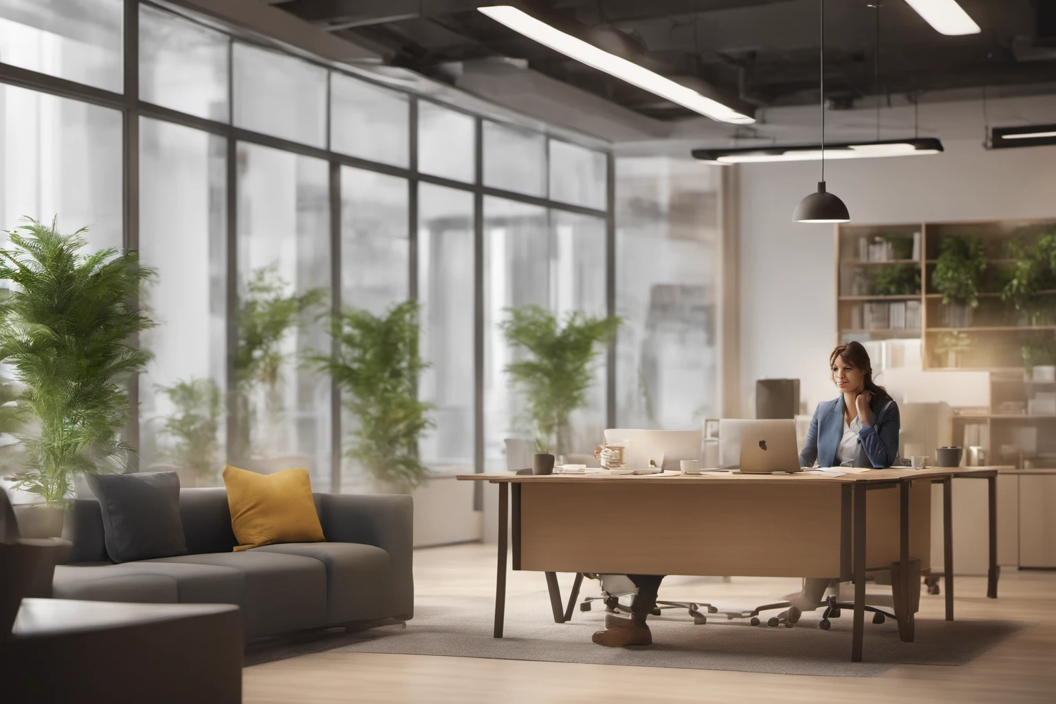 Coffee Break - Office Worker Relaxation