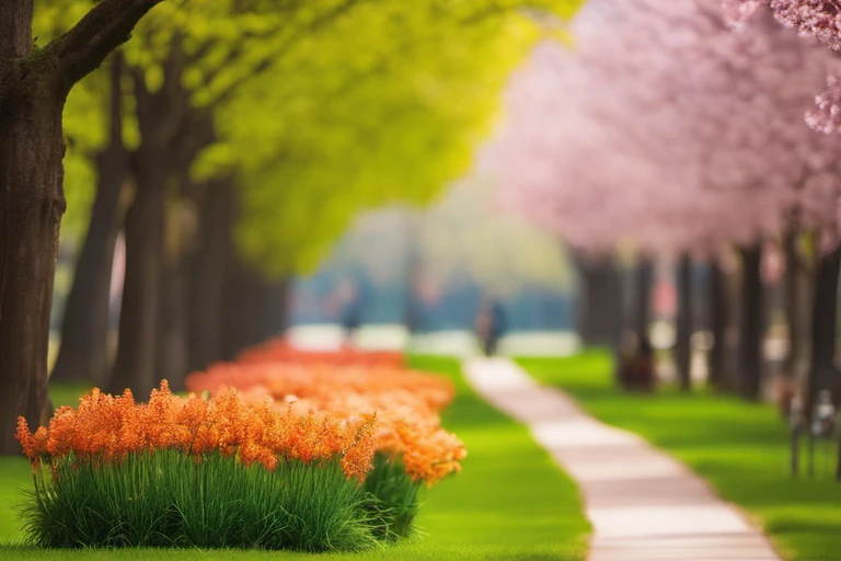 Urban Park in Springtime – Landscape Photography