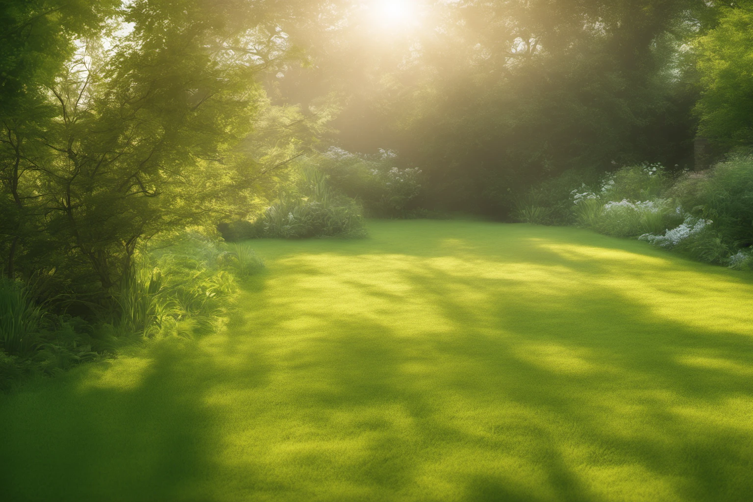 Serene Morning Garden – Nature Photography