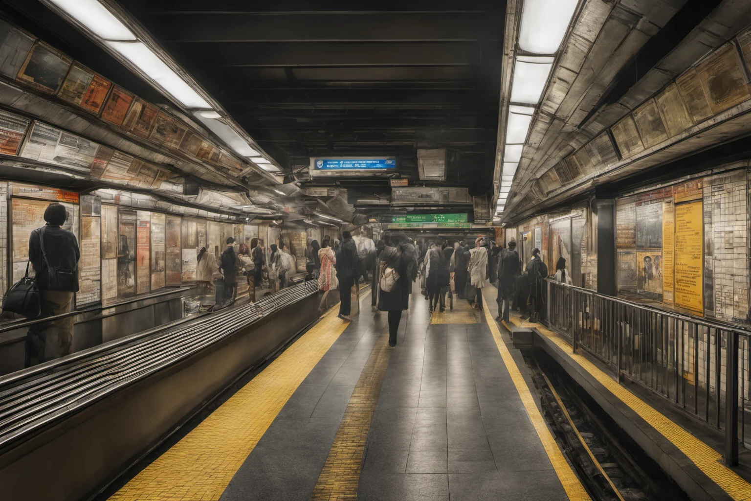 Subway Station Rush Hour – Urban Commuter Lifestyle