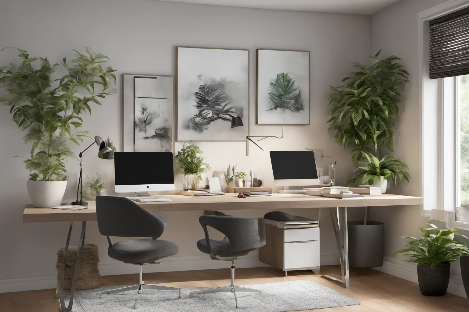 Modern Home Office Desk Setup – Workspace Inspiration