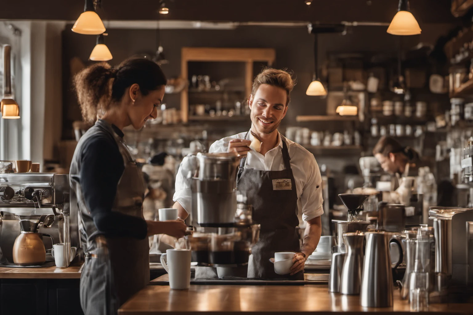 Bright Morning Coffee Shop Scene – Blog Header Image