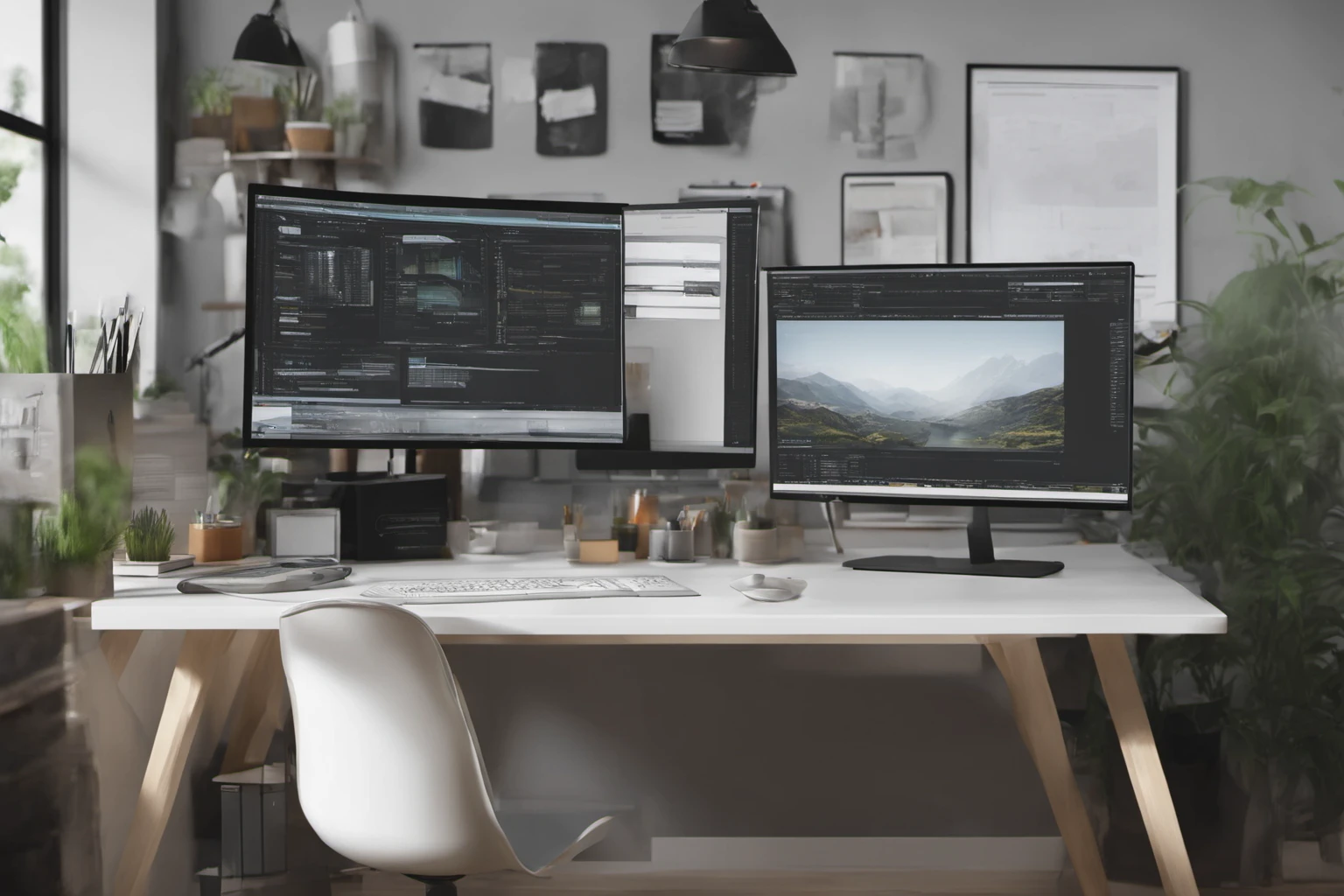 Web Developer Workspace – Professional Portfolio Photo