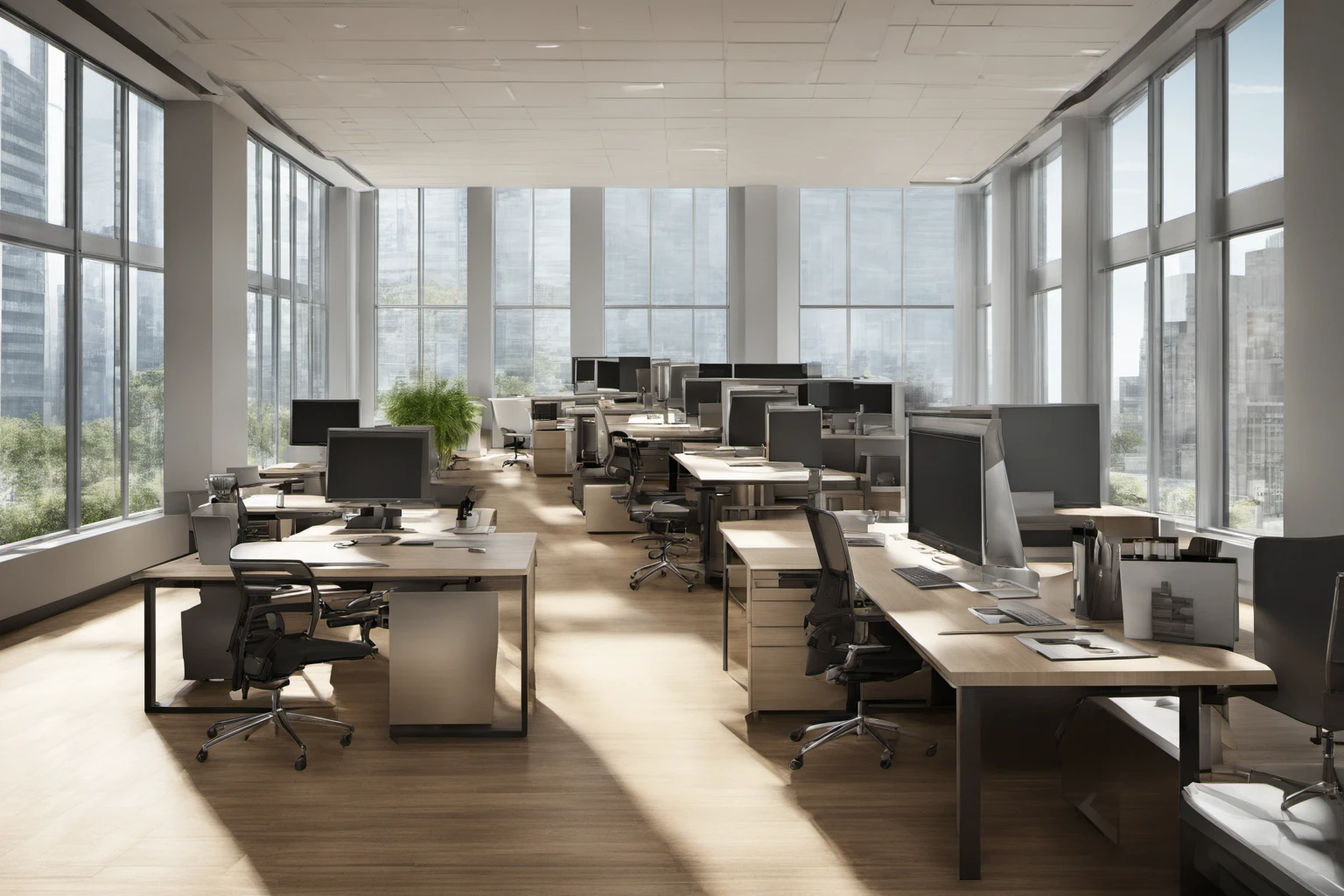 Modern Office Space Design – Contemporary Workspace