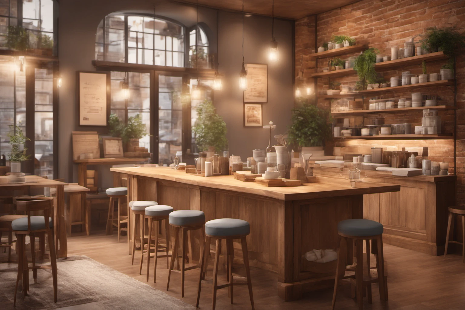 Coffee Shop Interior – Small Business Branding