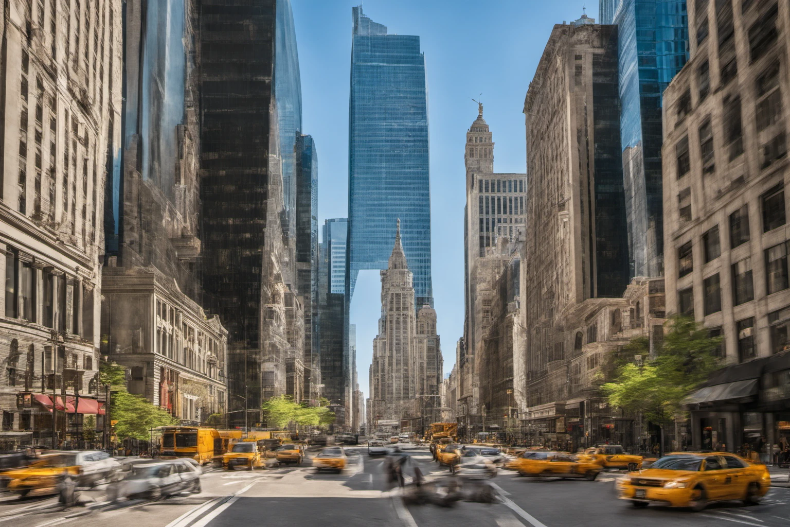 Busy Downtown Financial District – Business Report