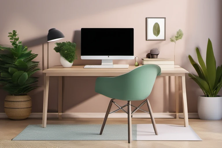 Modern Office Desk Setup – Professional Workstation