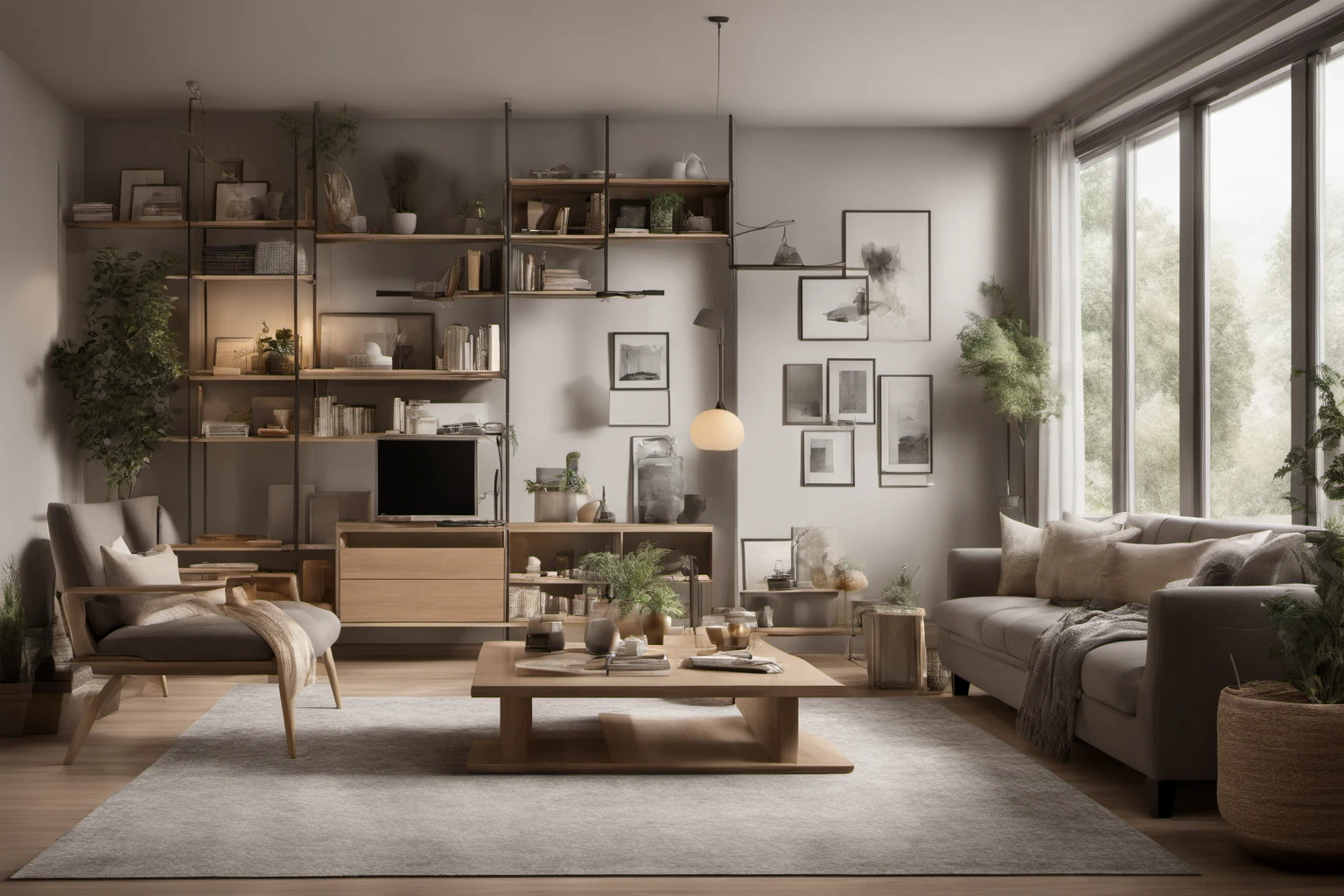 Sophisticated Small Space Living Room – Interior Design