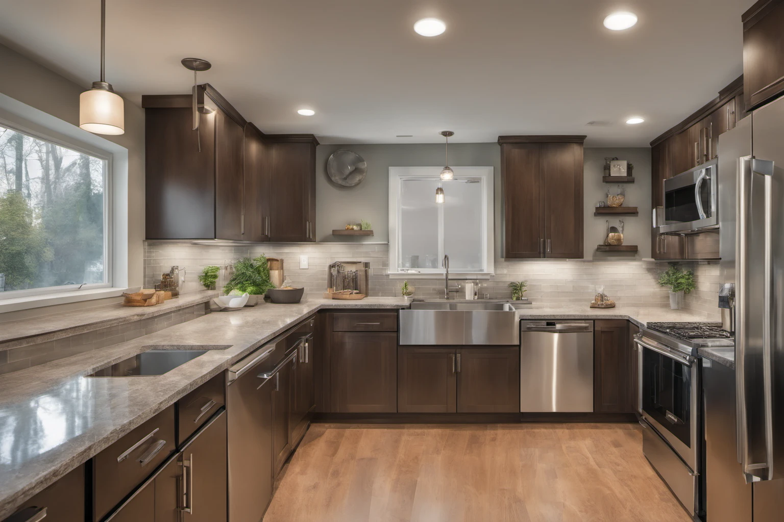 Basement Remodel Ideas – Contemporary Kitchen