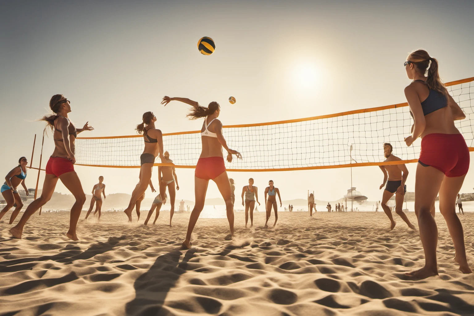Summertime Beach Volleyball – Outdoor Sports Photography