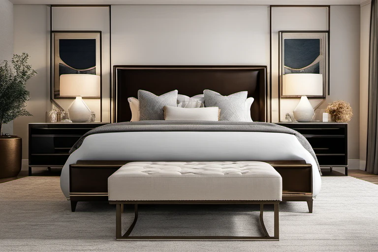 Luxurious Master Bedroom – High-end Interior Design