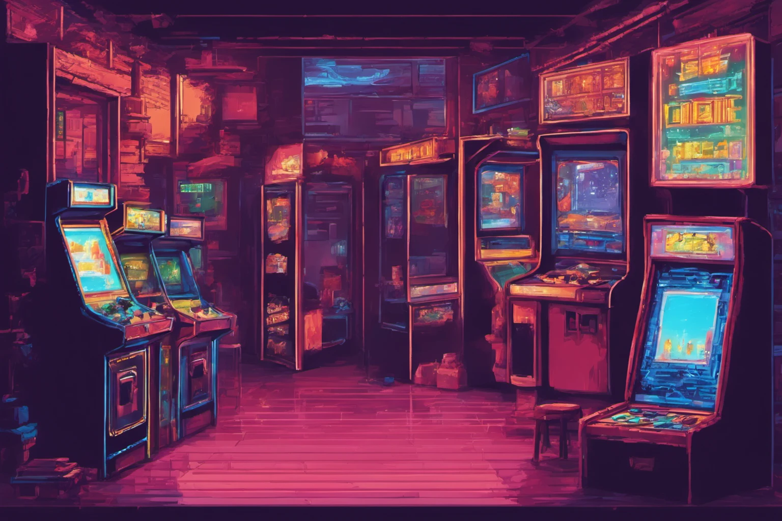 Retro Pixel Art Website Header Illustration – Brand Identity