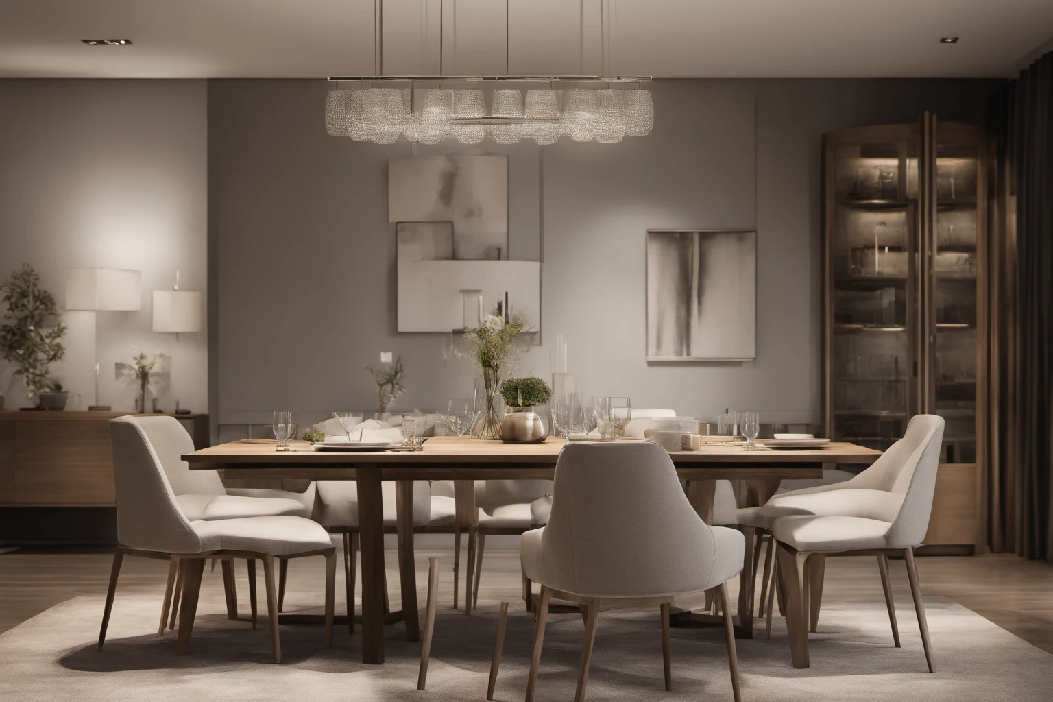 Contemporary Dining Table Set – E-commerce Product Photography