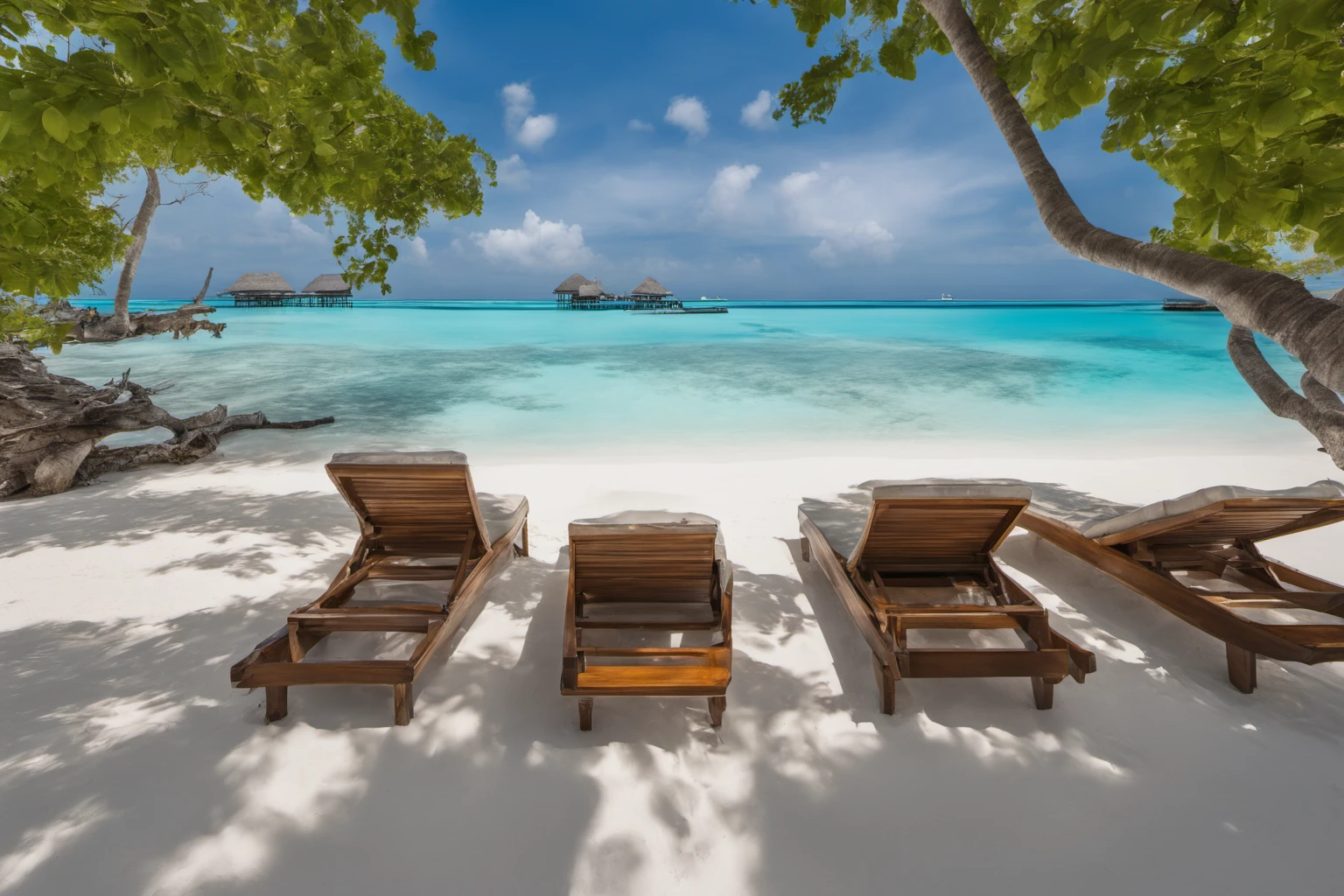 Maldives Island Sunset – Tropical Escape