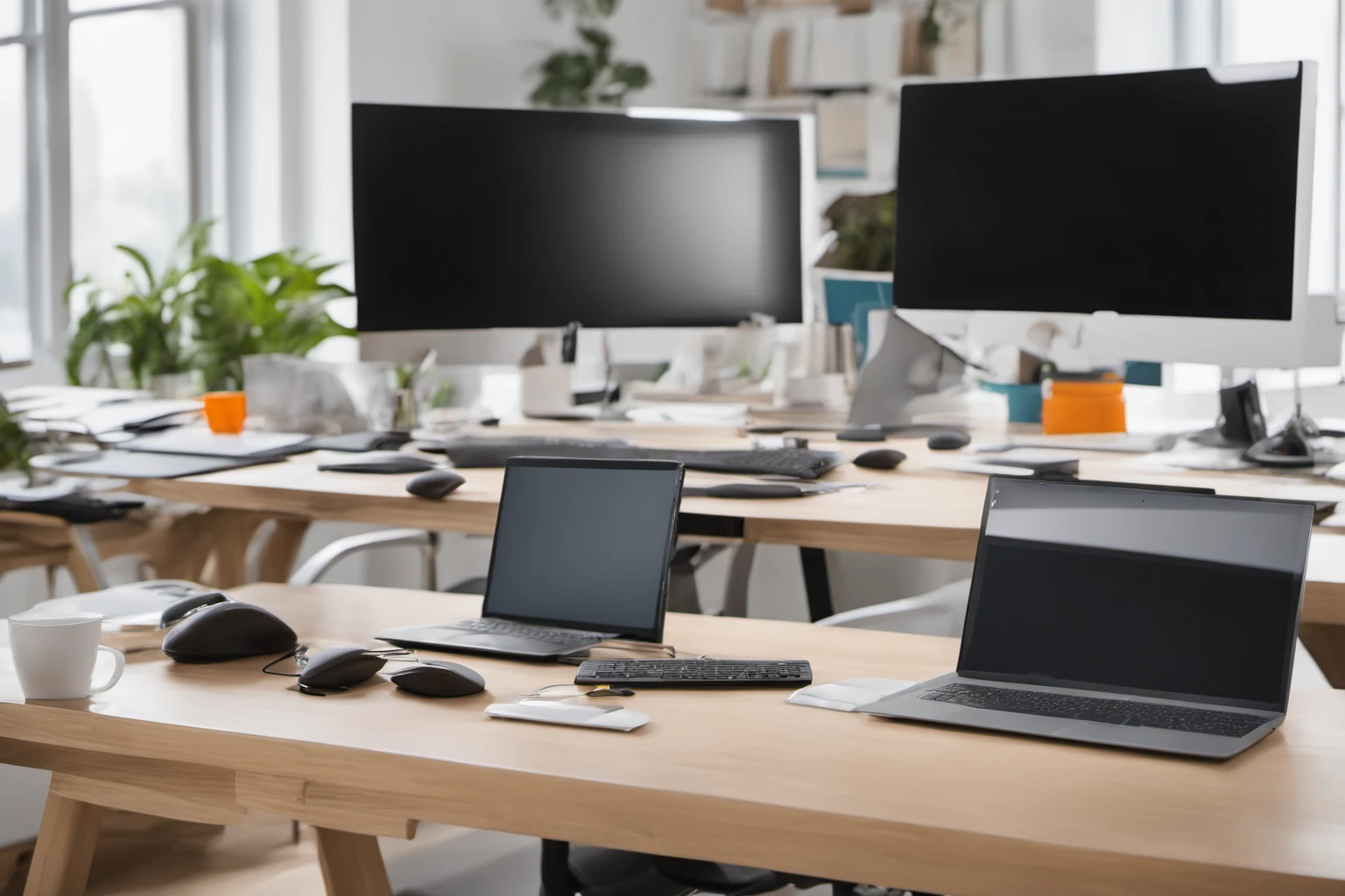 Modern Office Desk Setup – Productivity Workspace