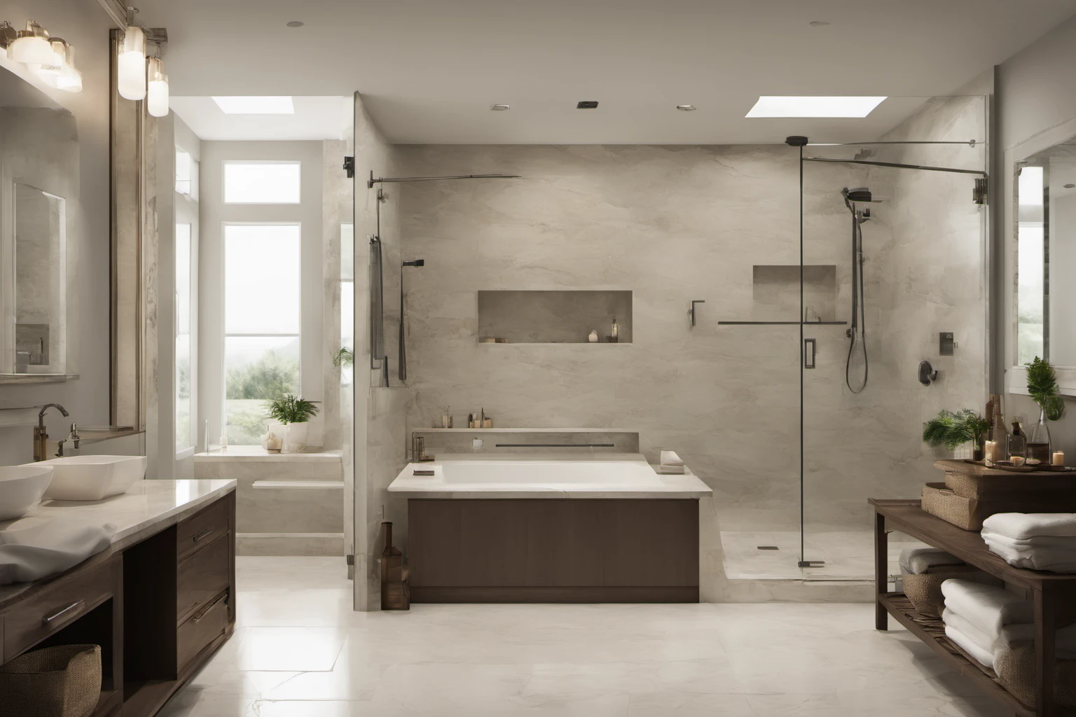 Luxurious Master Bathroom Remodel – Contemporary Interior Design