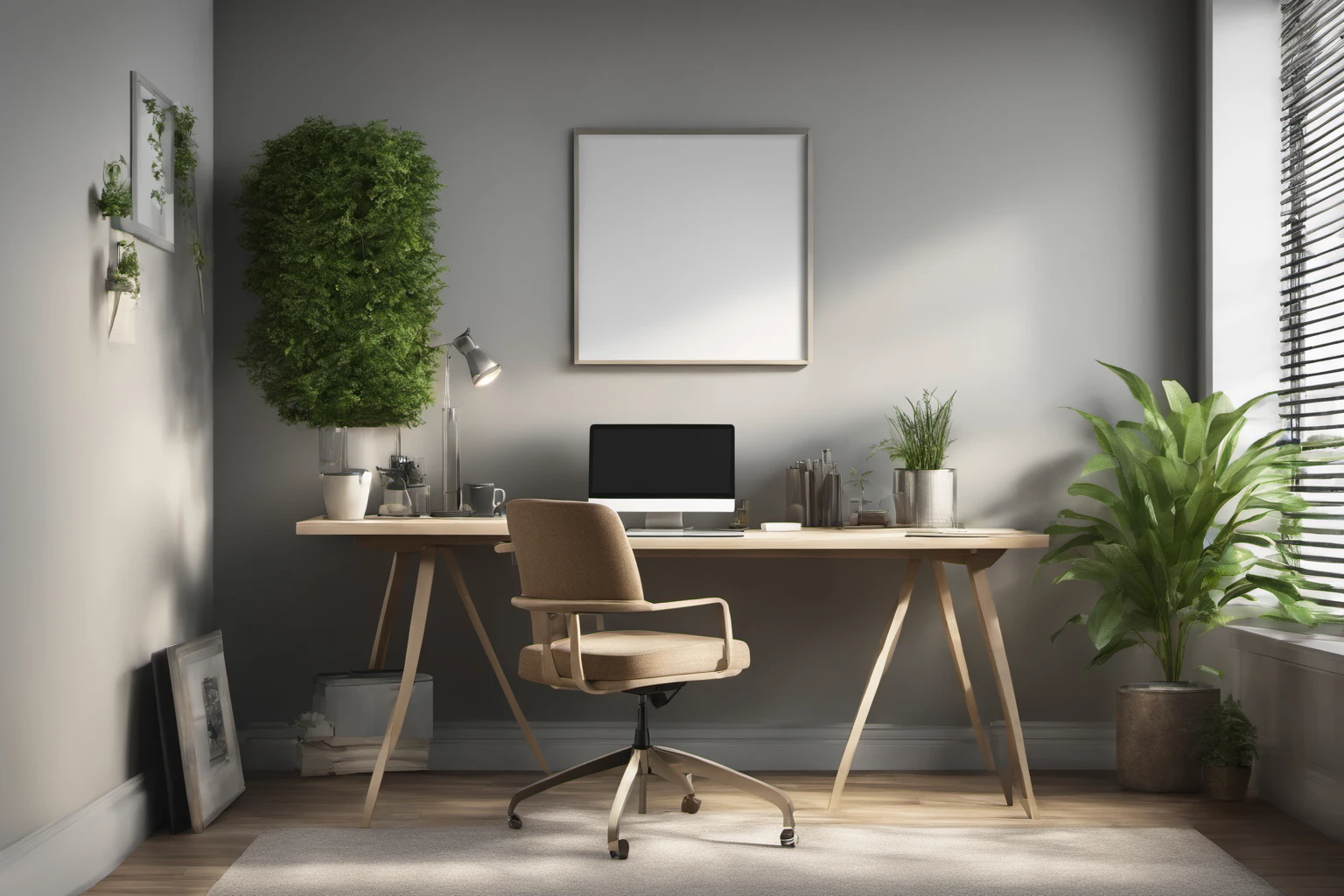 Modern Workspace – Graphic Designer Portfolio