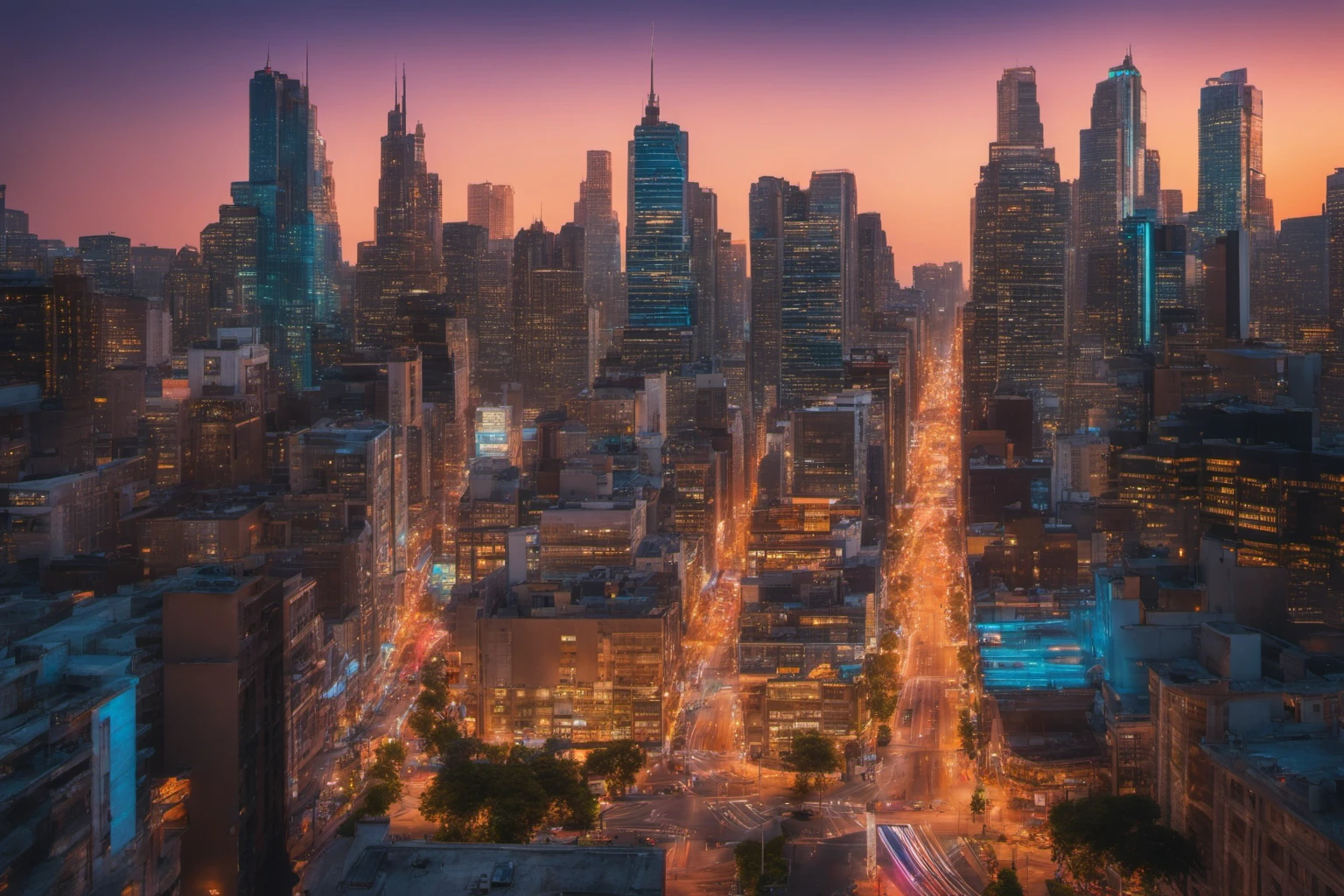 Modern Cityscape at Night – Urban Exploration