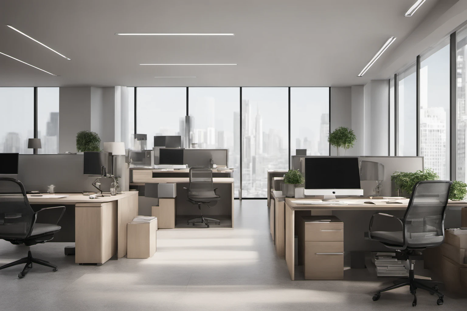 Modern Corporate Office Interior – Professional Workspace