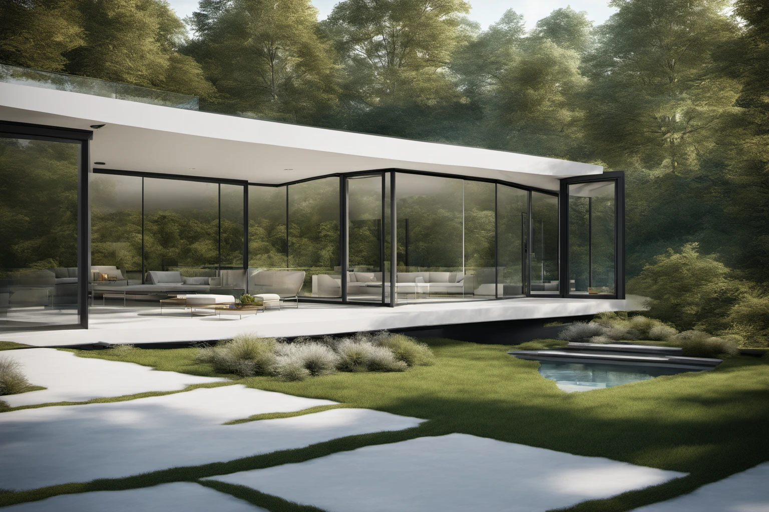 Contemporary Glass House – Architectural Portfolio