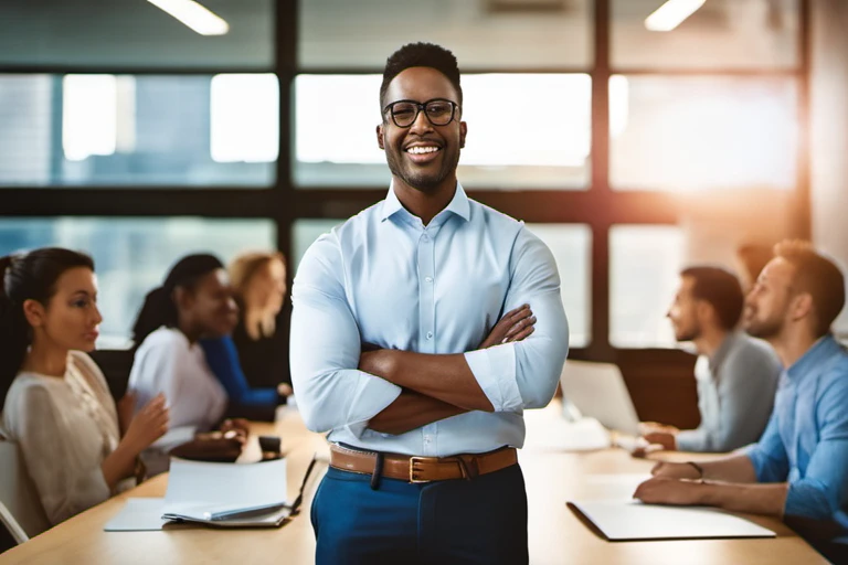 Entrepreneur Presenting Startup Idea – Business Pitch