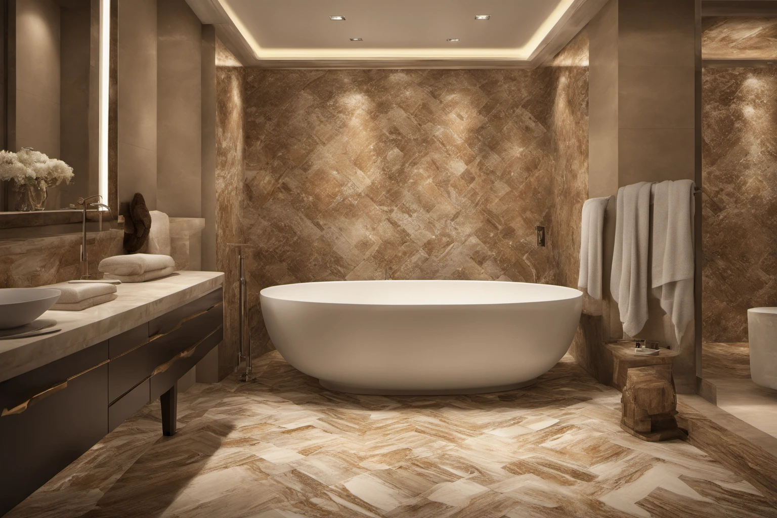 Luxury Bathroom Tiles – High-end Interior Design