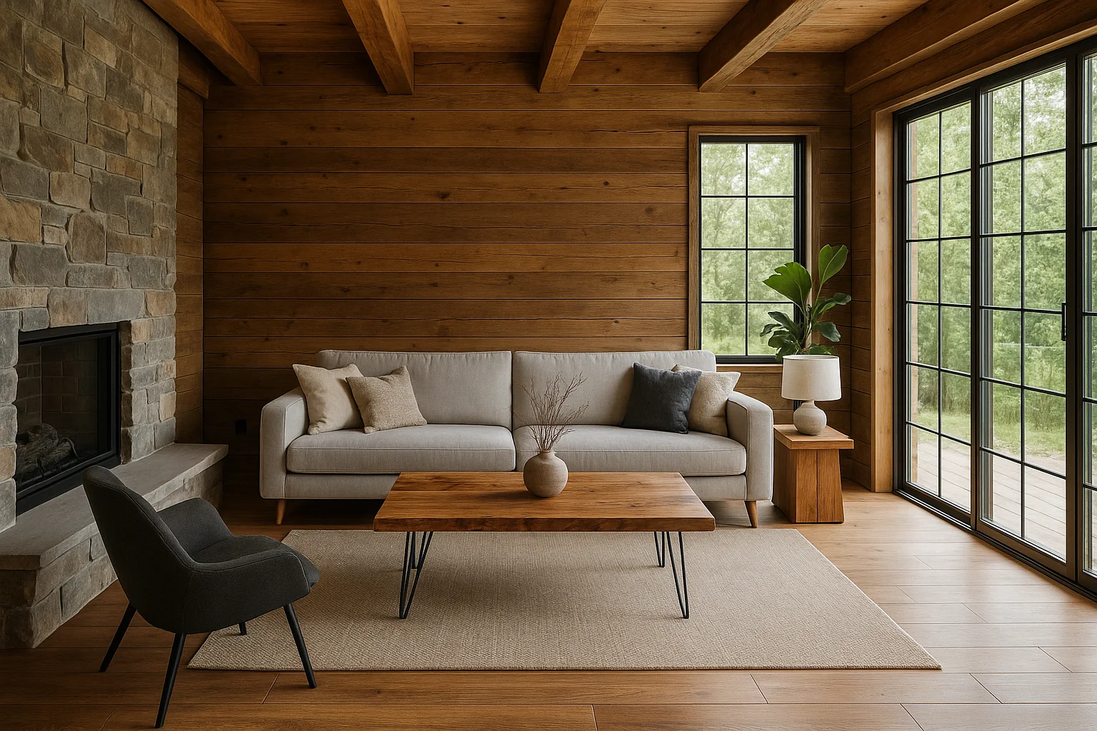 Modern Rustic Charming Living Room