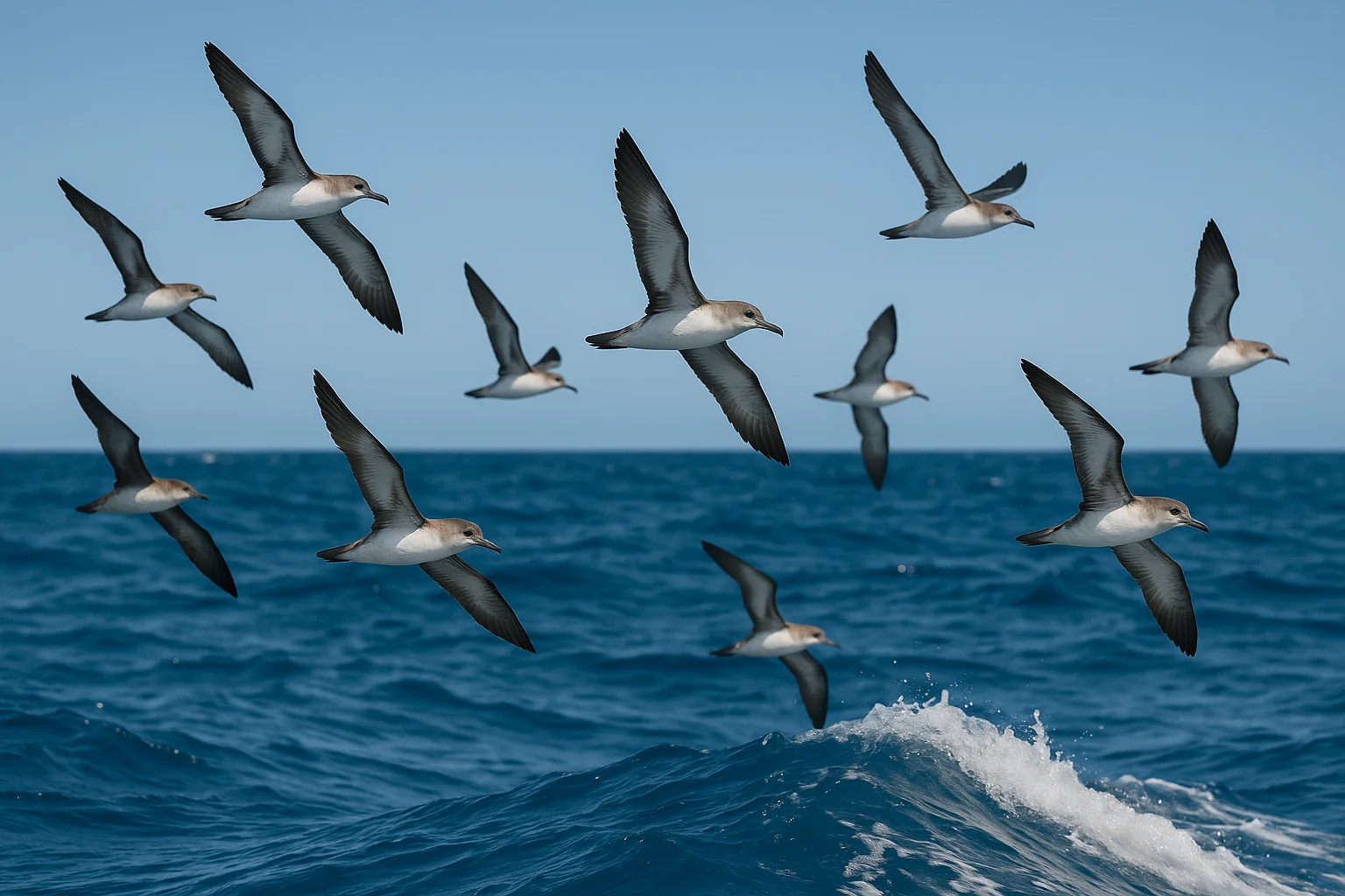 Graceful Flight Over Ocean Waves