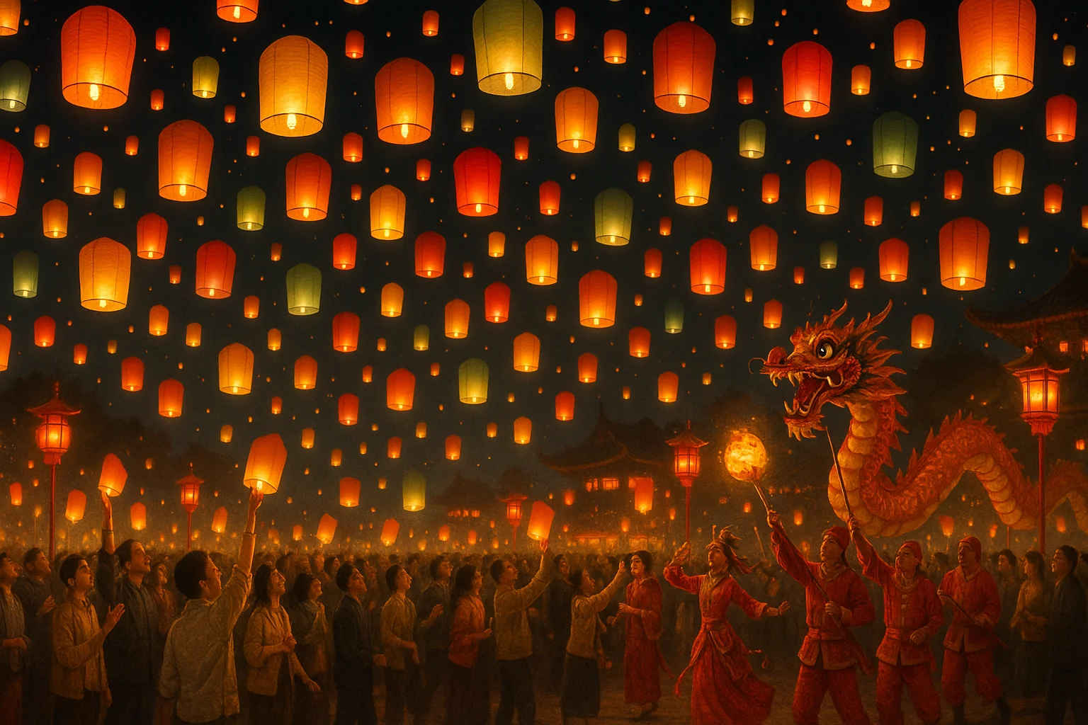 Vibrant Lantern Festival Celebration