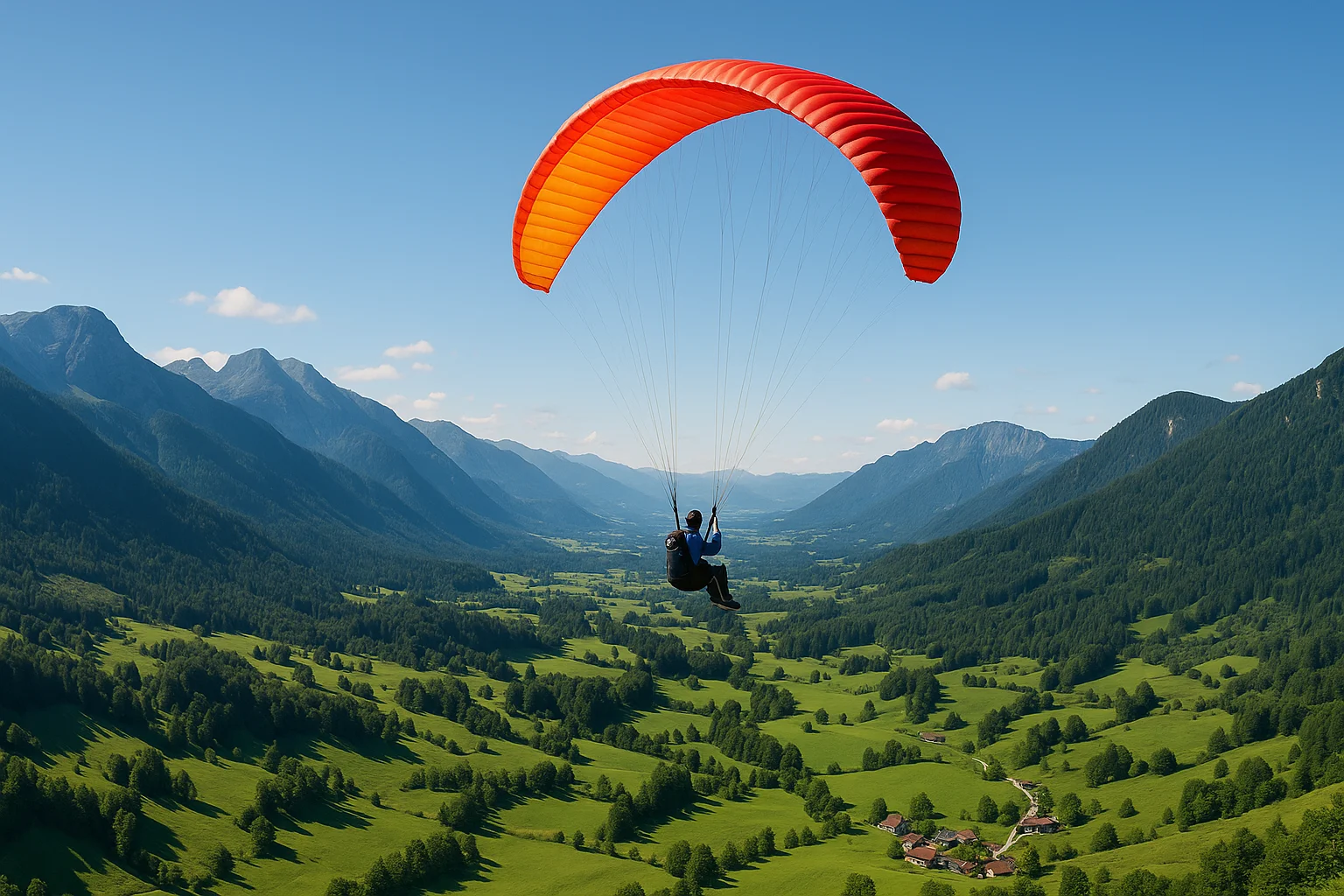 Paragliding Over Scenic Valleys