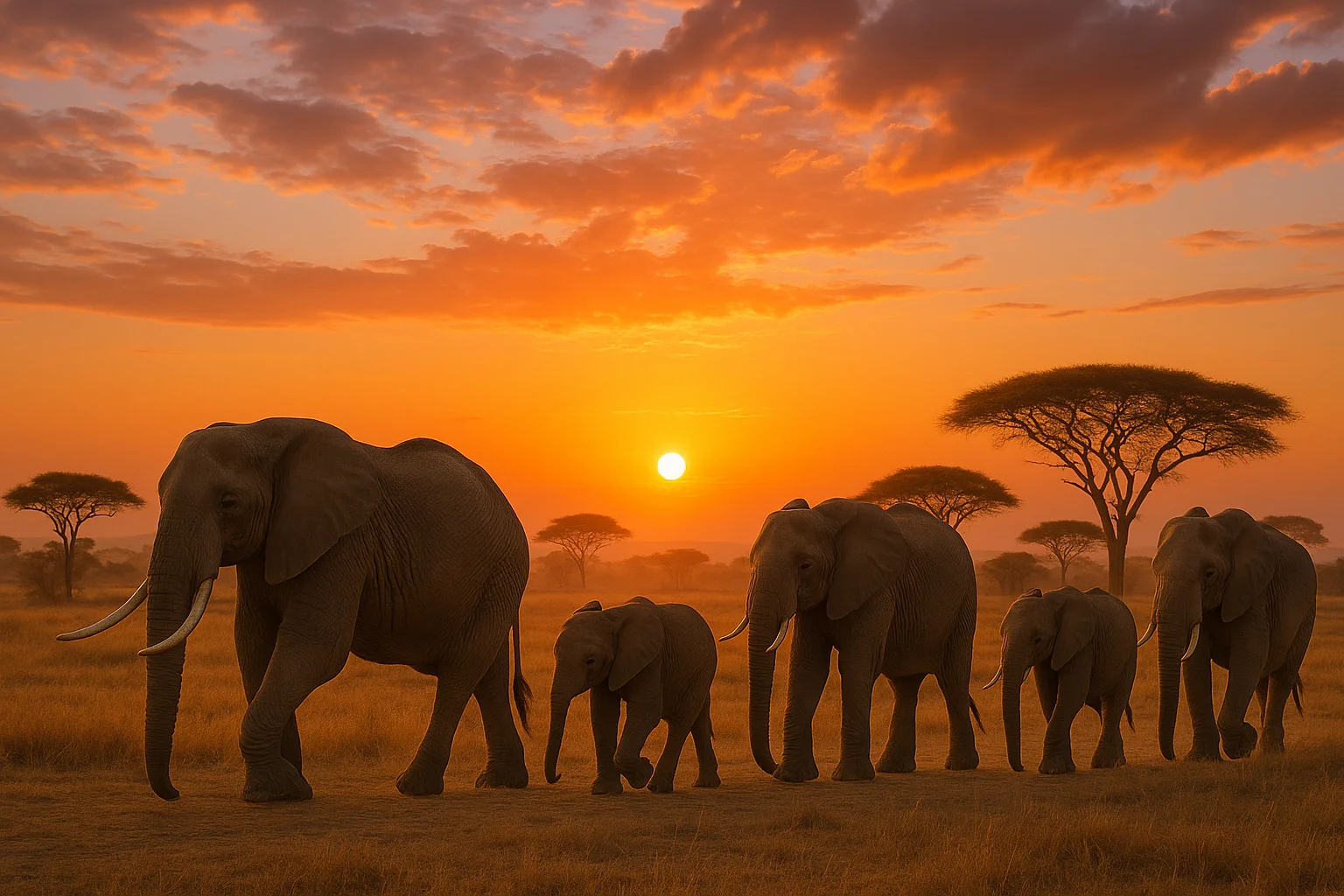 Safari Expedition at Dawn
