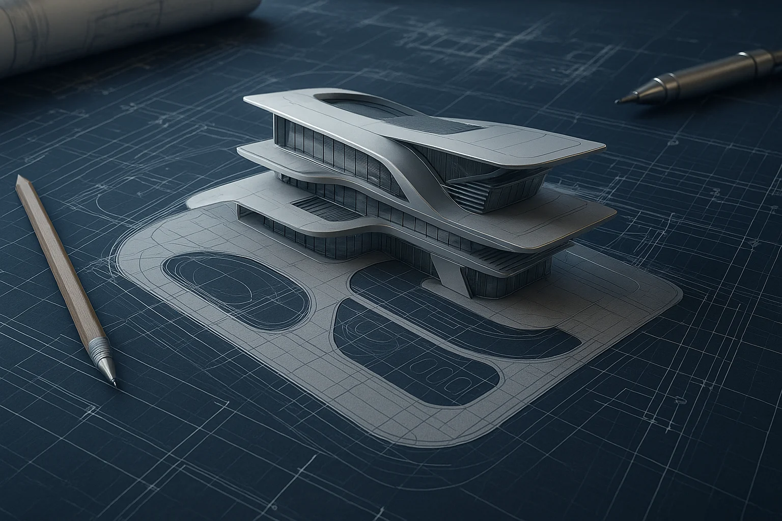 Modern Architectural Blueprint