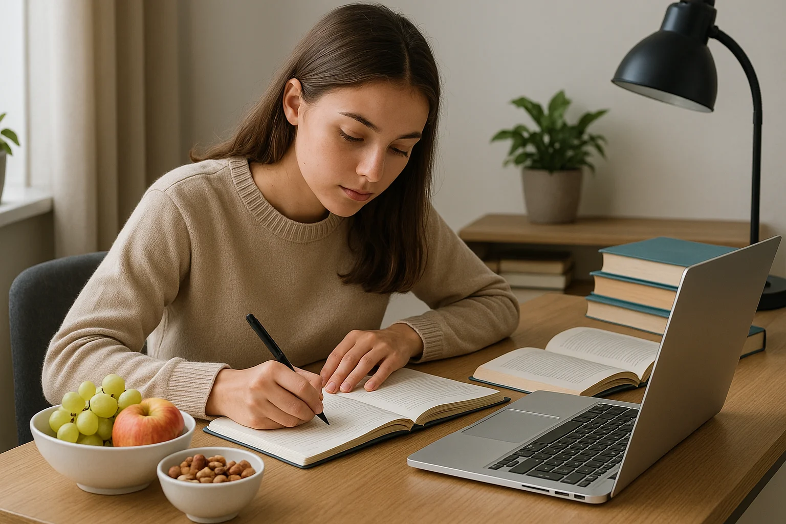 Study Session with Healthy Snacks
