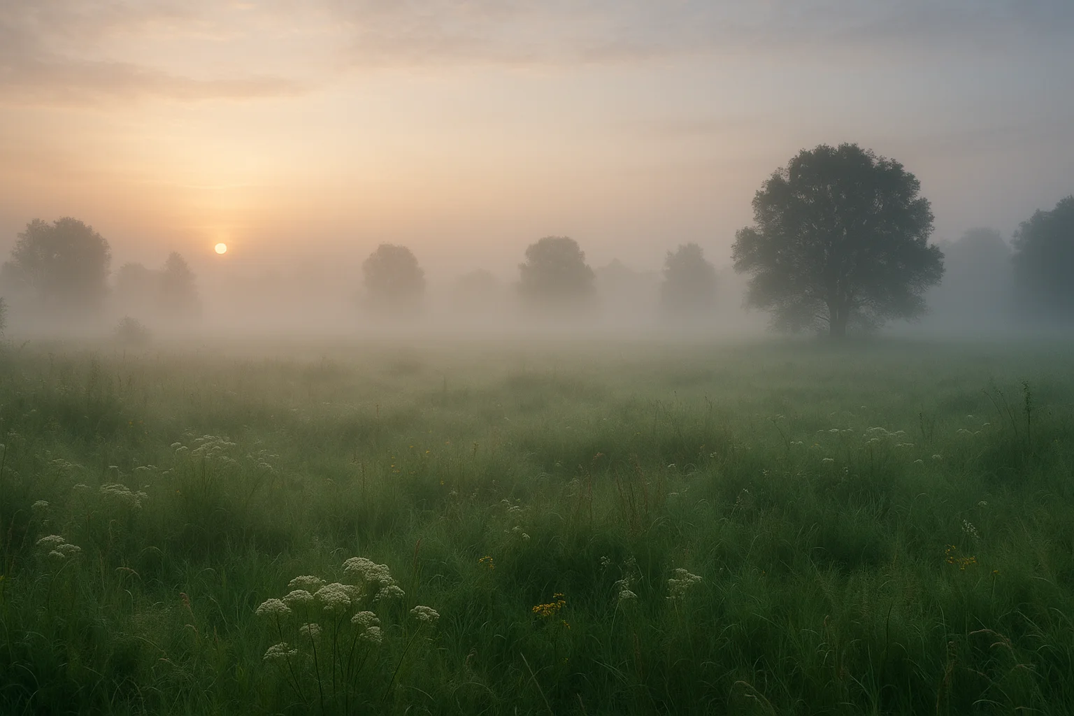 Misty Morning Meadows