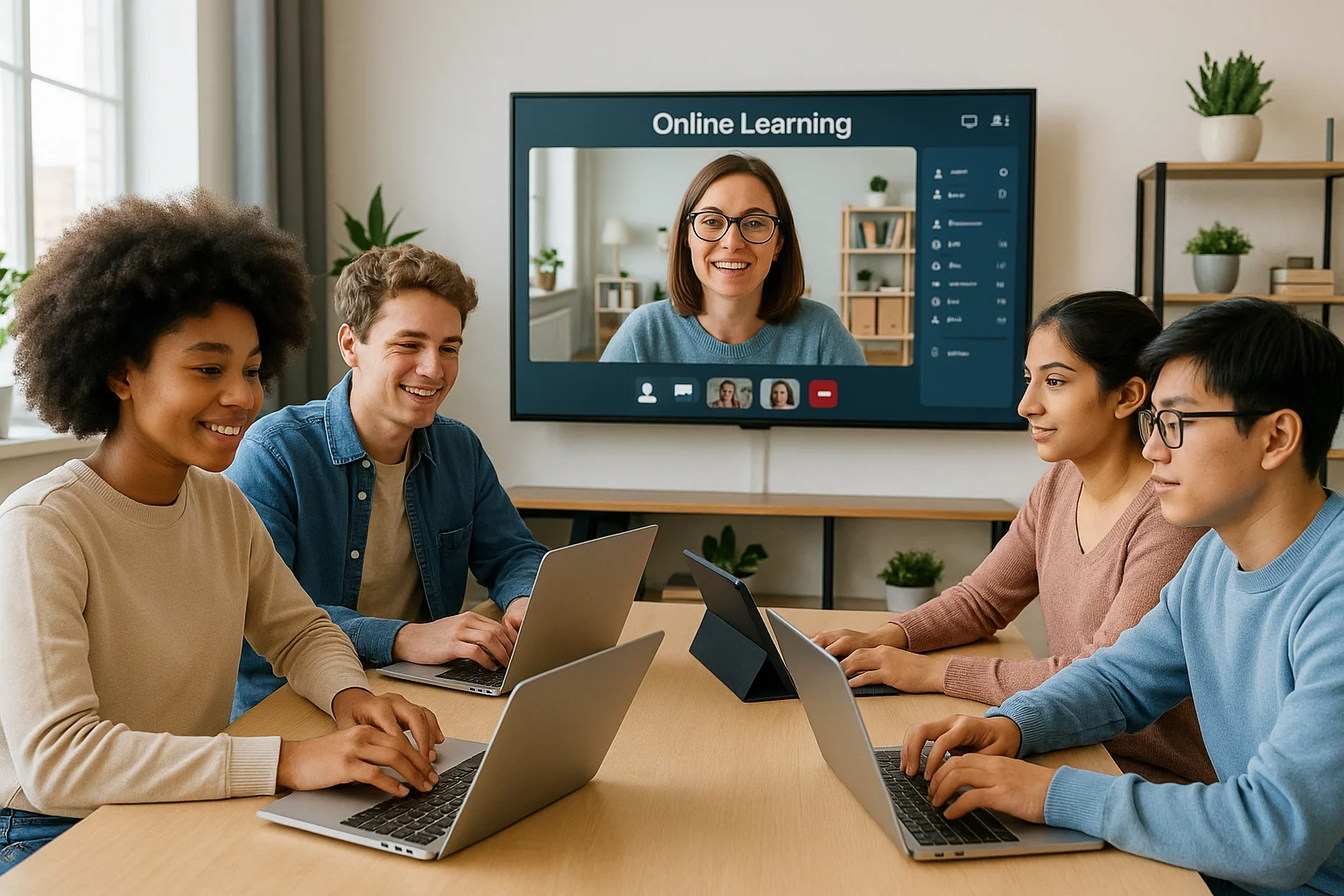 Interactive Virtual Classroom Setup