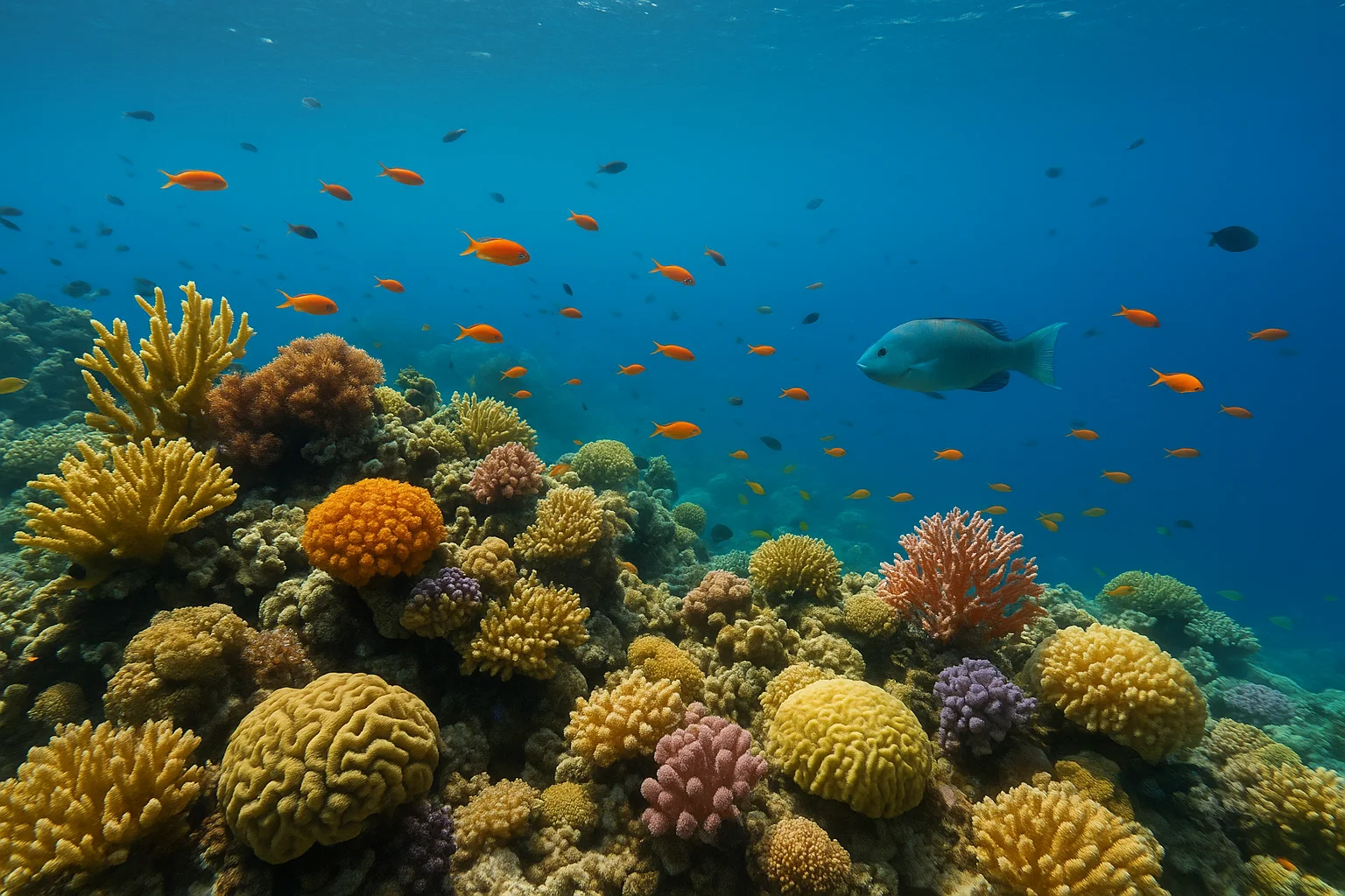 Vibrant Coral Reef Ecosystem