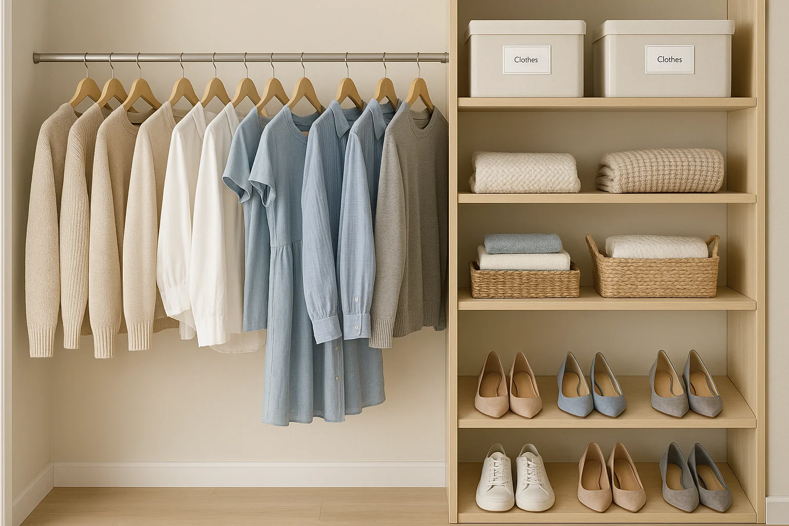 Efficient Closet Arrangement