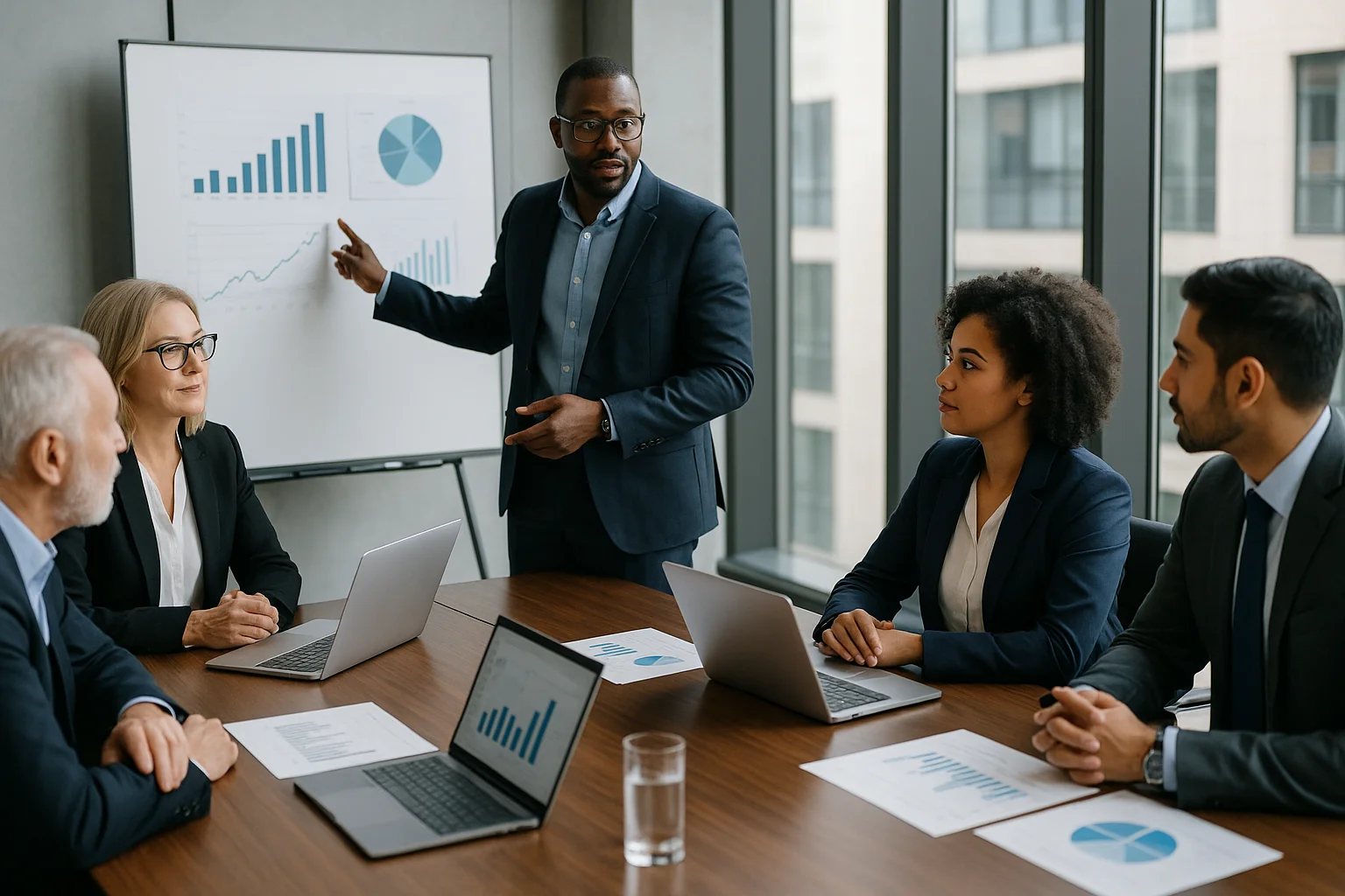 Boardroom Strategy Meeting